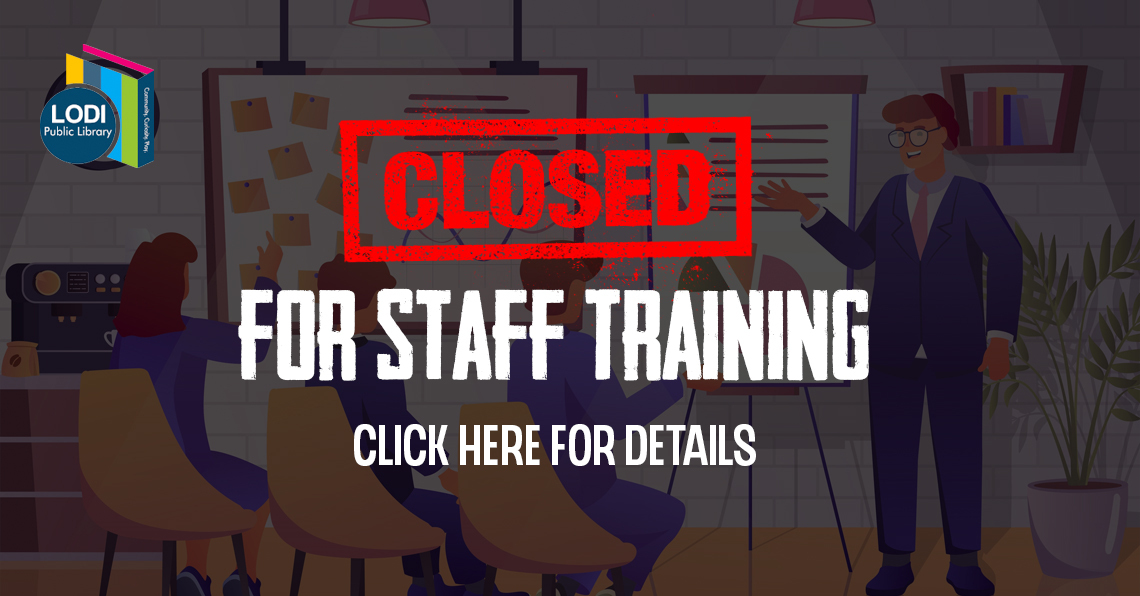 closed for staff training slider