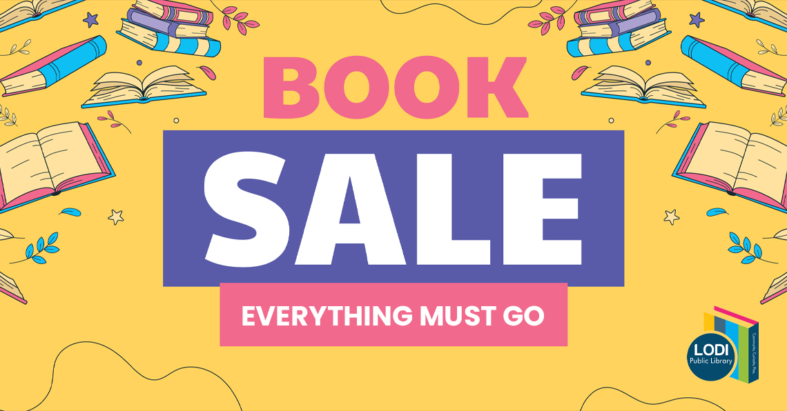 promotional slider for the annual book sale