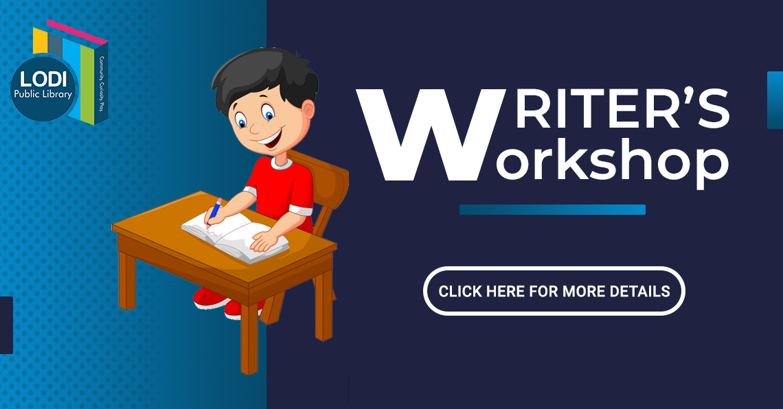 promotional image for writer's workshop