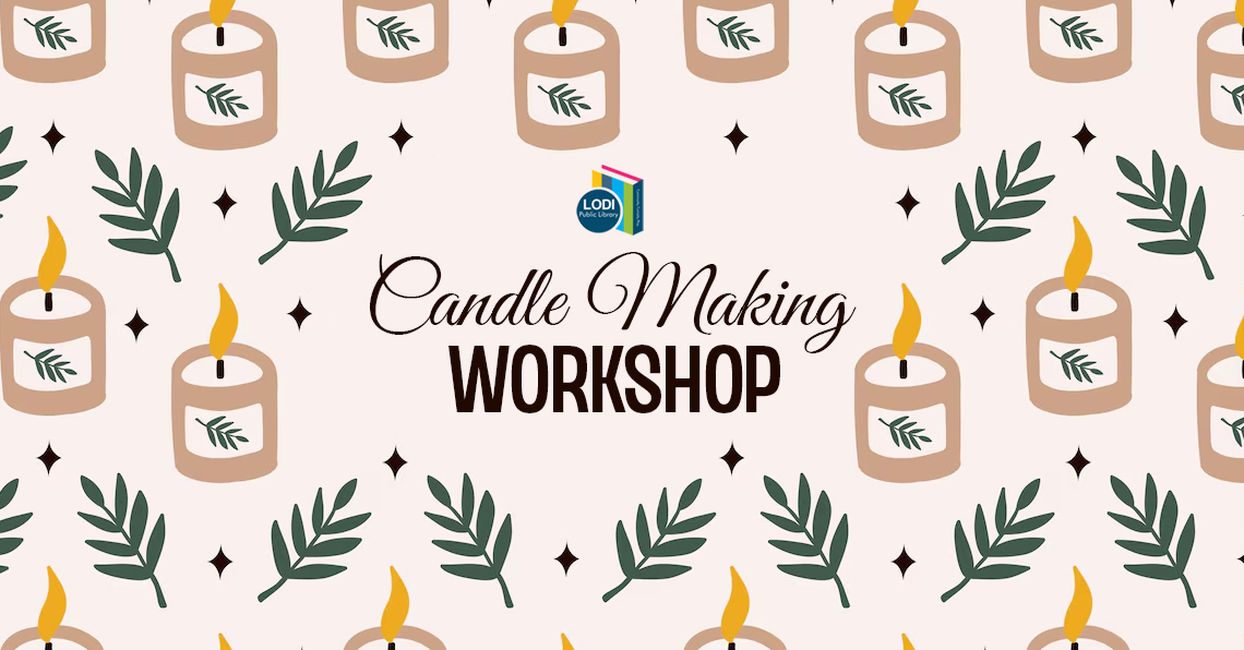 promotional banner for candle making workshop