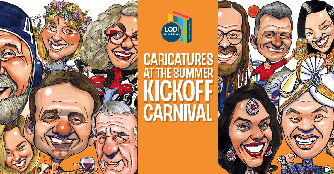 promotional design for caricature event