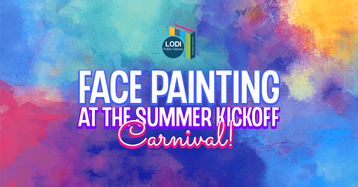 promotional design for face painting event