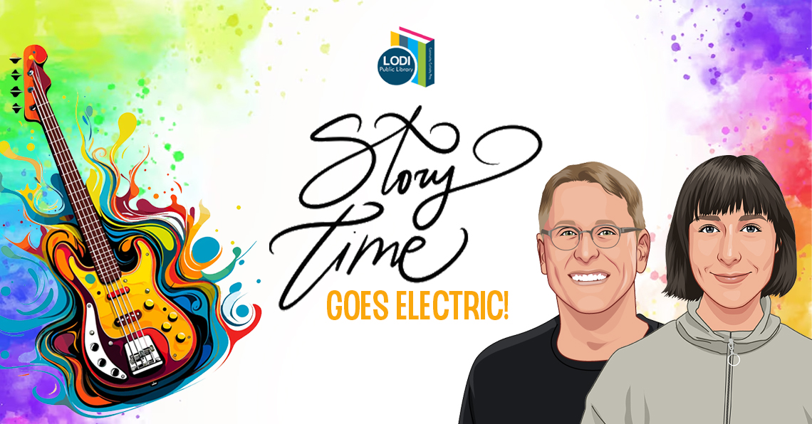 promotional slider for story time goes electric