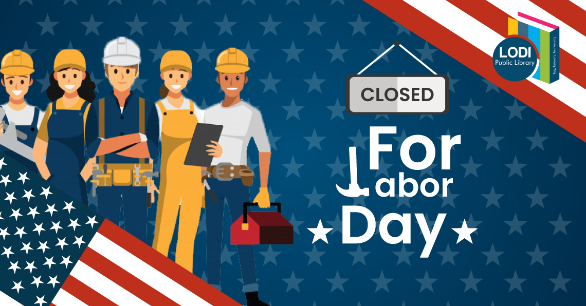 informational slider about labor day closure