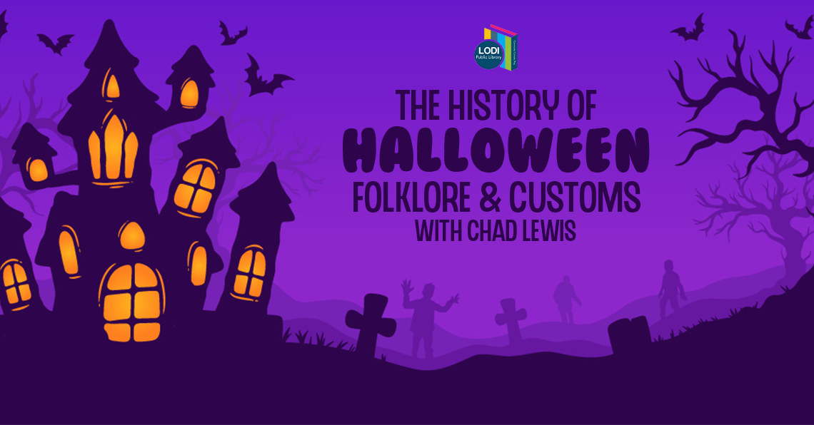 promotional slider for history of halloween presentation