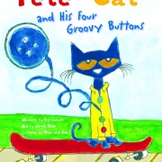 Book cover of Pete the Cat and His Four Groovy Buttons by James Dean