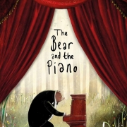 Book cover of The Bear and the Piano