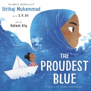 Book cover of The Proudest Blue by Ibtihaj Muhammad